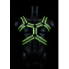 Ouch! Glow Harnais phosphorescent Glow Body Noir